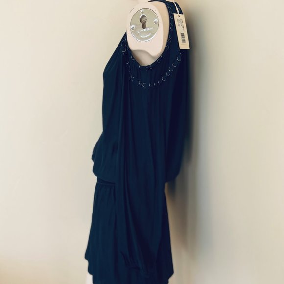 COPY - NWT Ramy Brook Alicia Navy Cold Shouder Dress - Picture 10 of 13